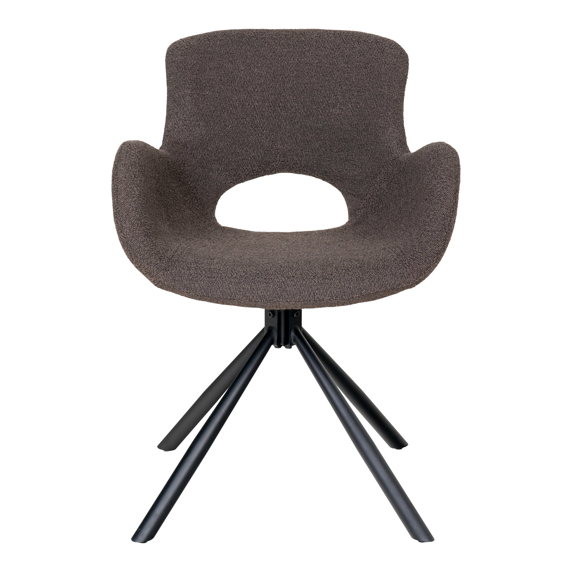 Amorim Spisebordsstol, drejefod, bouclé, mushroom, HN1274 – sæt af 2 - Billede 2