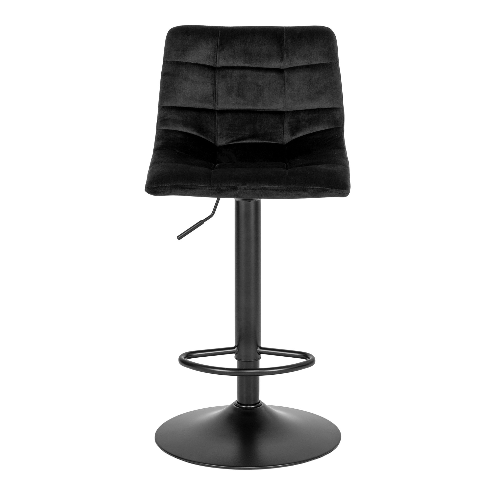 Middelfart Barstol, velour, sort, sorte ben, HN1207 – sæt af 2 - Billede 2