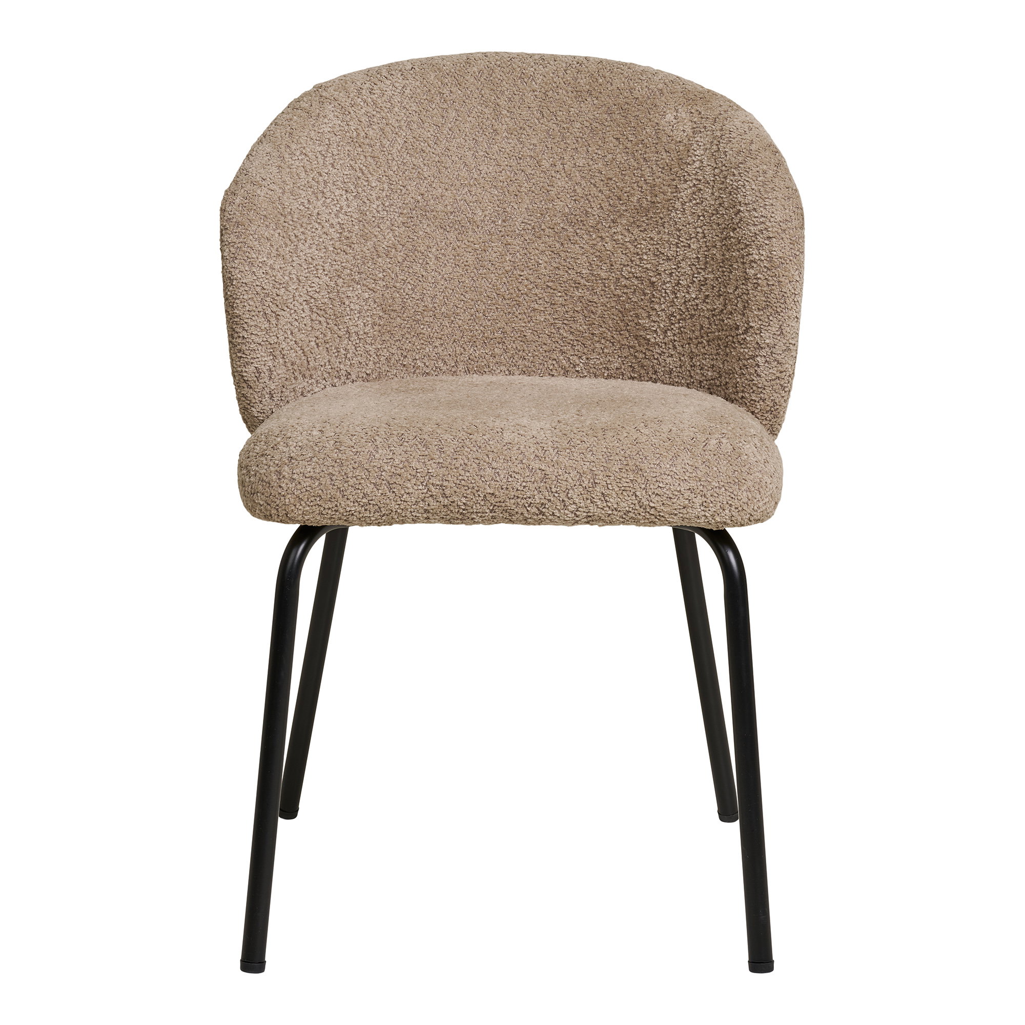 Safira Spisebordsstol, bouclé, beige, sorte ben, HN1266 – sæt af 2 - Billede 2