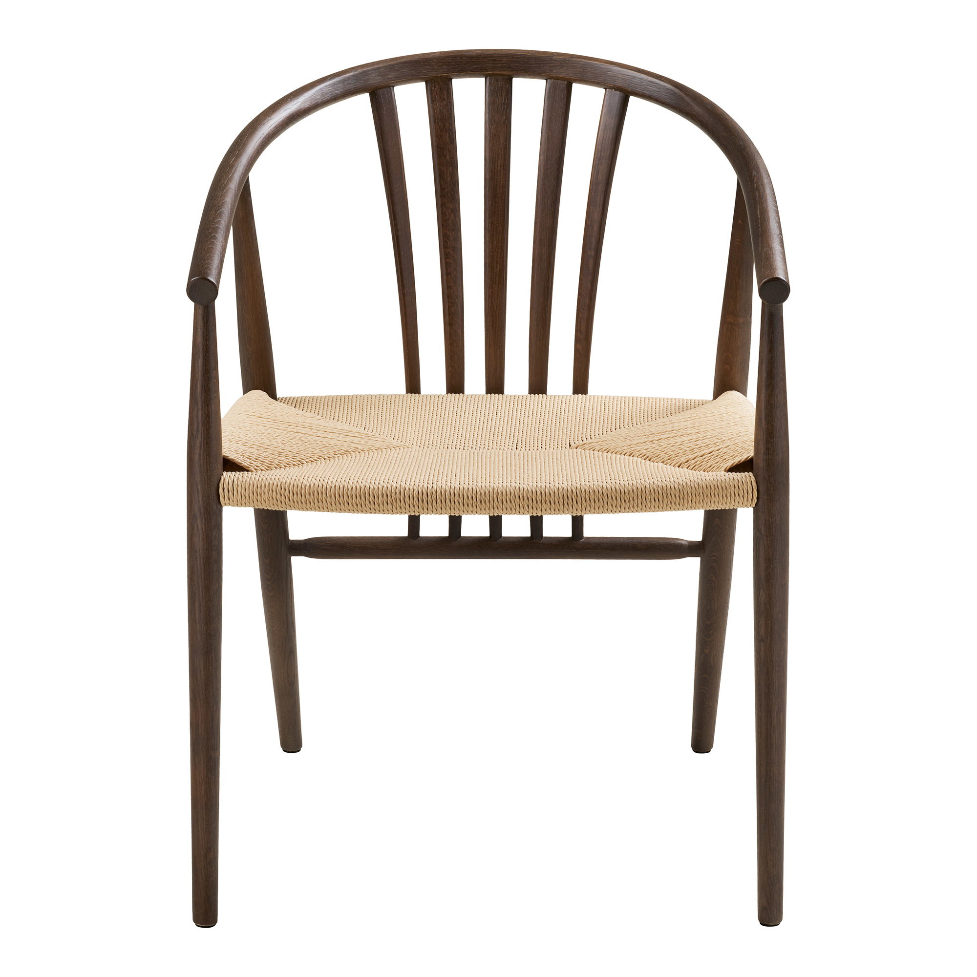 Agustin Spisebordsstol, naturflet sæde, eg, smoked - Billede 2