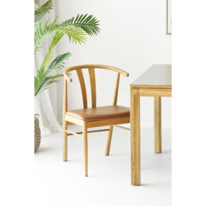 Artenara Spisebordsstol, eg/PU, natur/brun, HN1218 – sæt af 2 - Billede 6