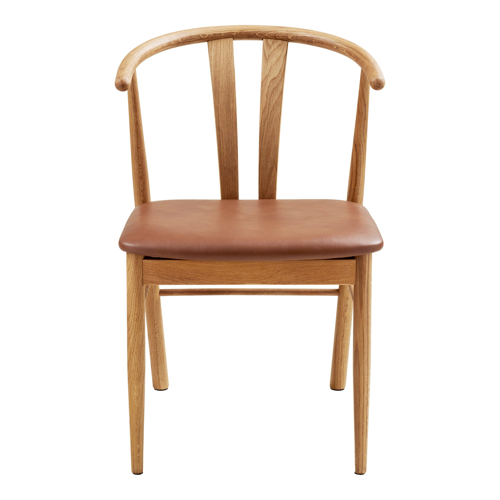 Artenara Spisebordsstol, eg/PU, natur/brun, HN1218 – sæt af 2 - Billede 2