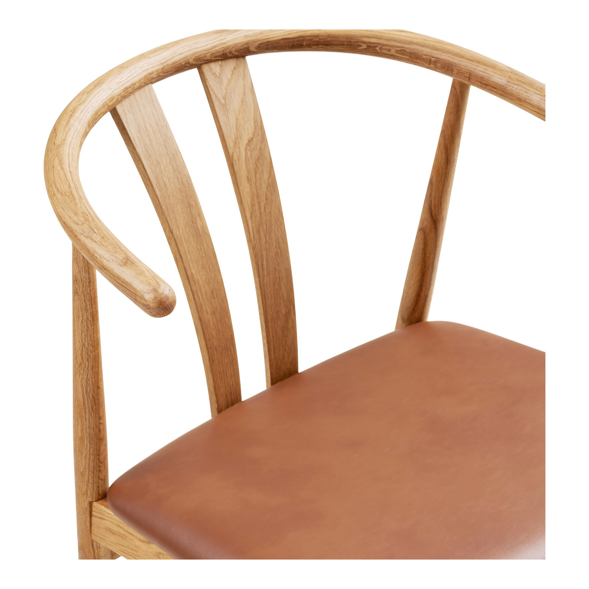 Artenara Spisebordsstol, eg/PU, natur/brun, HN1218 – sæt af 2 - Billede 5
