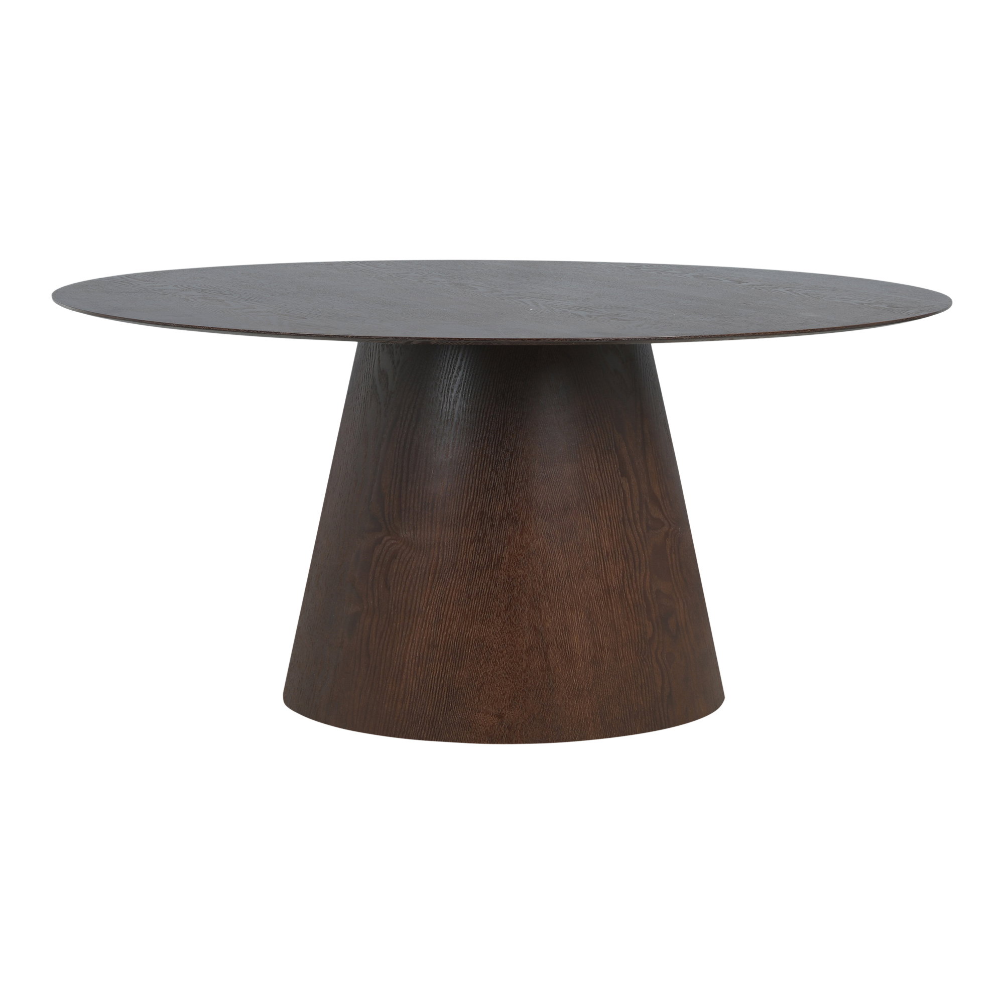 Bolton Spisebord, valnød finer, oval, mørkebrun, 90x160x75 cm