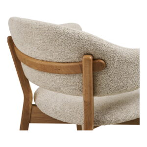 Dunkirk Spisebordsstol, armlæn, egetræ med stofsæde, beige, HN1318 - Billede 5