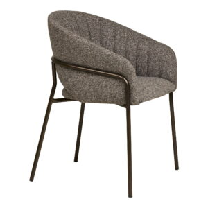 Costa Spisebordsstol, mørkegrå, gunmetal grå ben, HN1353 – sæt af 2 - Billede 3