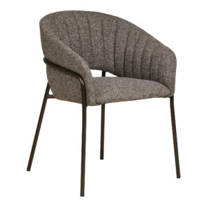 Costa Spisebordsstol, mørkegrå, gunmetal grå ben, HN1353 – sæt af 2