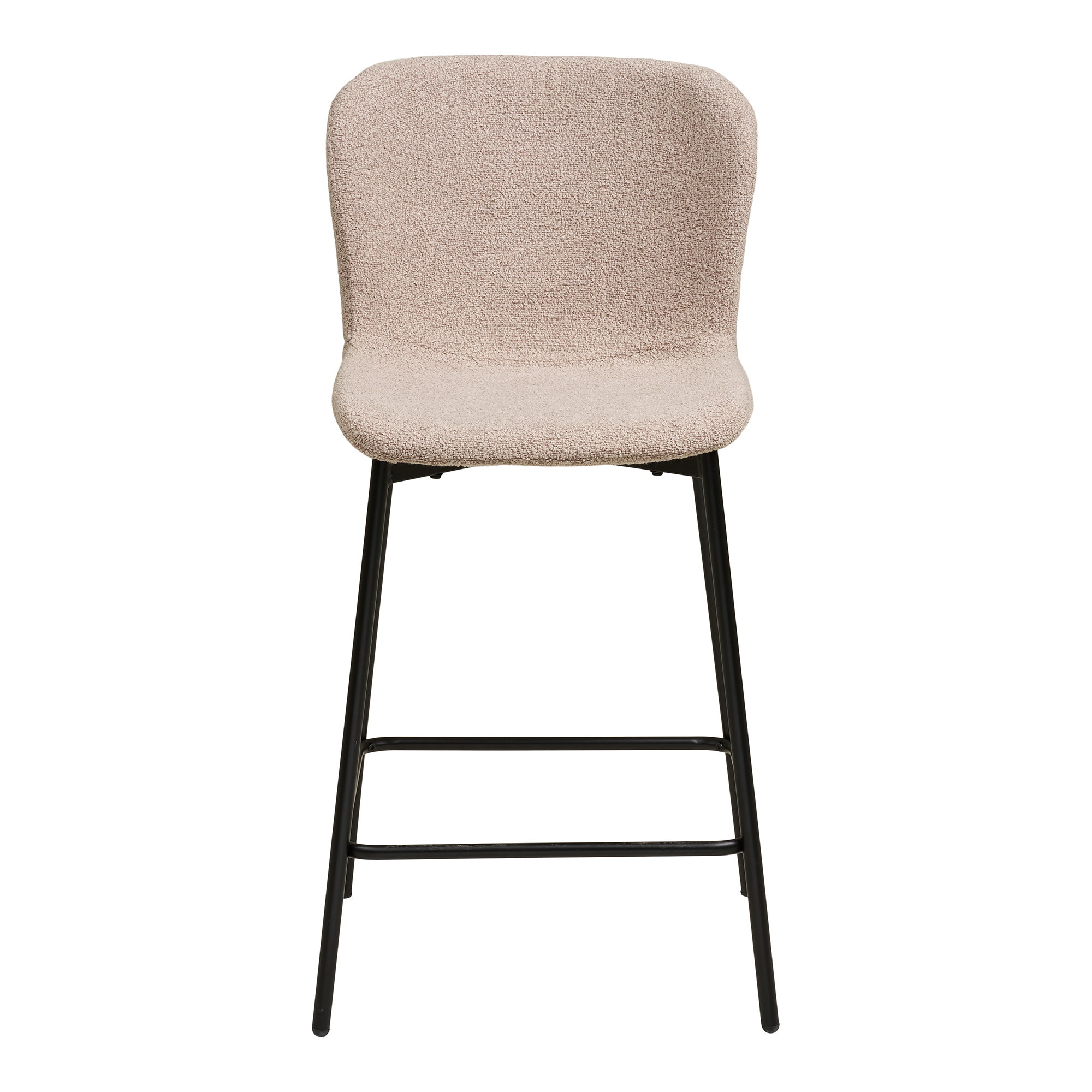Maceda Counterstol, bouclé, beige, sorte ben, HN1239 – sæt af 2 - Billede 2