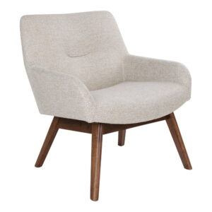 London Loungestol, sand, valnød ben, HN1278