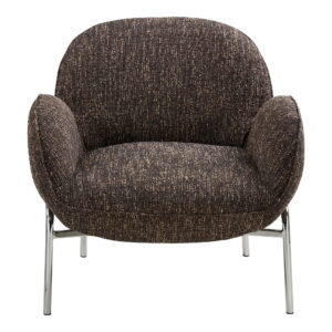 Alternative view of Zomba Loungestol, brun mix, krom ben, HN1352