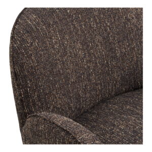 Zomba Loungestol, brun mix, krom ben, HN1352 - Billede 5