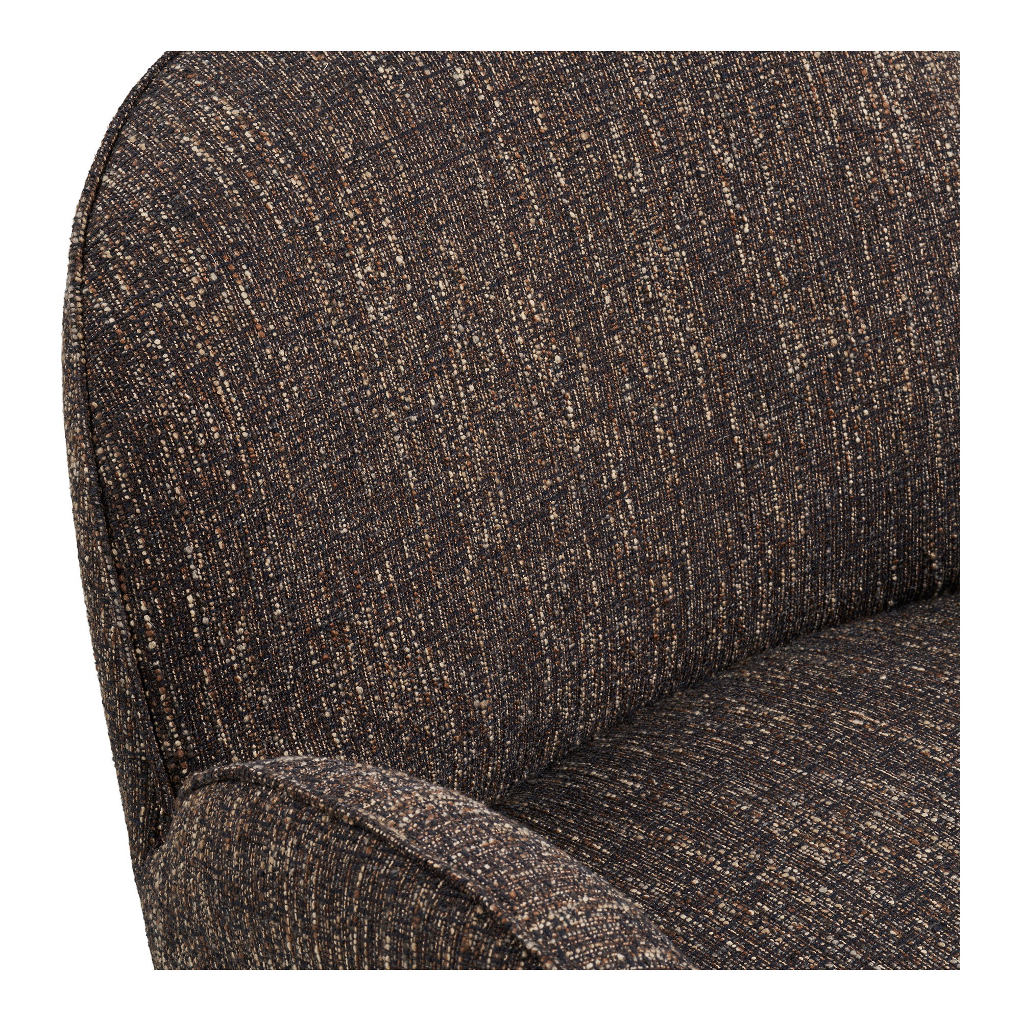 Zomba Loungestol, brun mix, krom ben, HN1352 - Billede 5