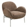 Zomba Loungestol, brun mix, krom ben, HN1345