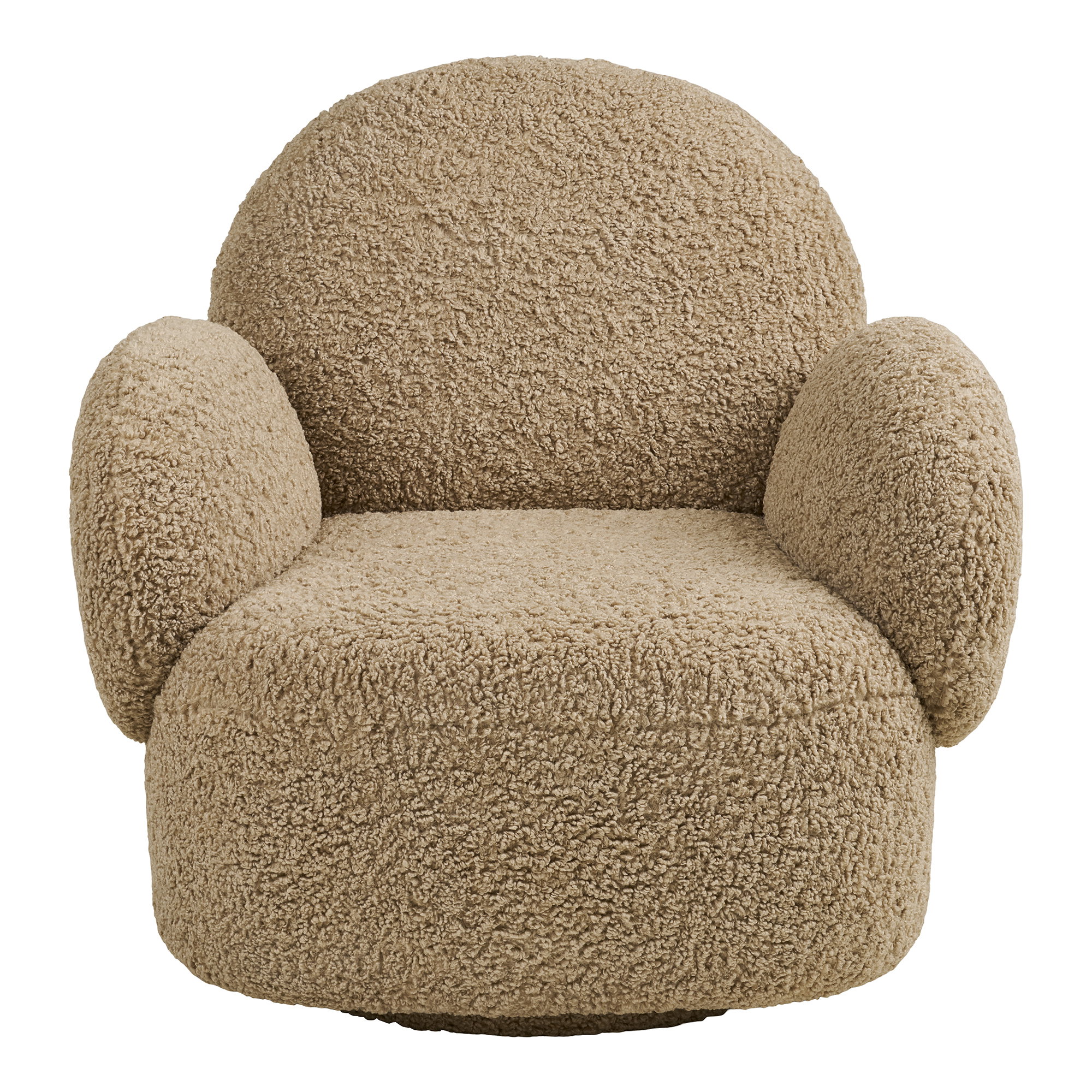 Messina Loungestol med drejefunktion, lysebrun, HN1265 - Billede 2