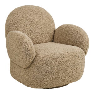 Messina Loungestol med drejefunktion, lysebrun, HN1265