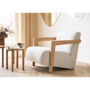 Caracas Loungestol med armlæn, beige, HN1321 - Billede 7