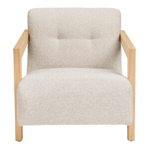 Alternative view of Caracas Loungestol med armlæn, beige, HN1321