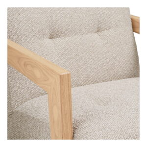 Caracas Loungestol med armlæn, beige, HN1321 - Billede 5
