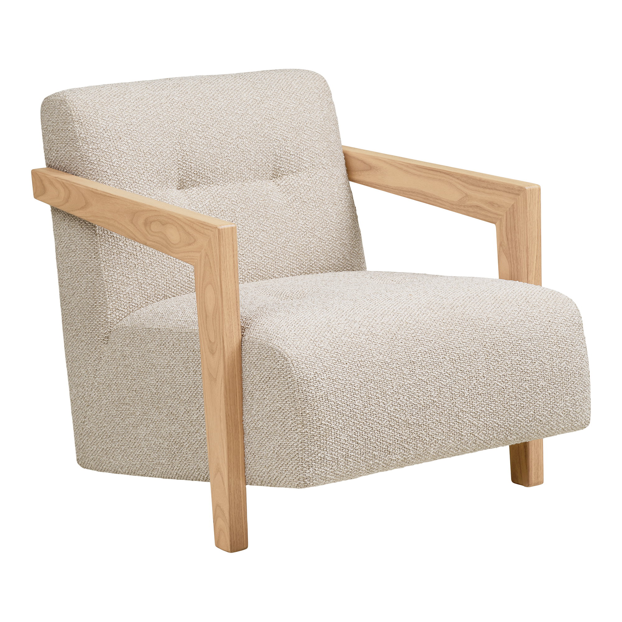 Caracas Loungestol med armlæn, beige, HN1321