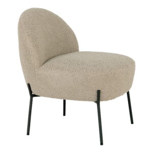 Merida Loungestol, kunstig lammeskind, gråbrun, sorte ben, HN1091 - Billede 3
