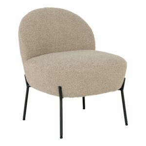 Merida Loungestol, kunstig lammeskind, gråbrun, sorte ben, HN1091