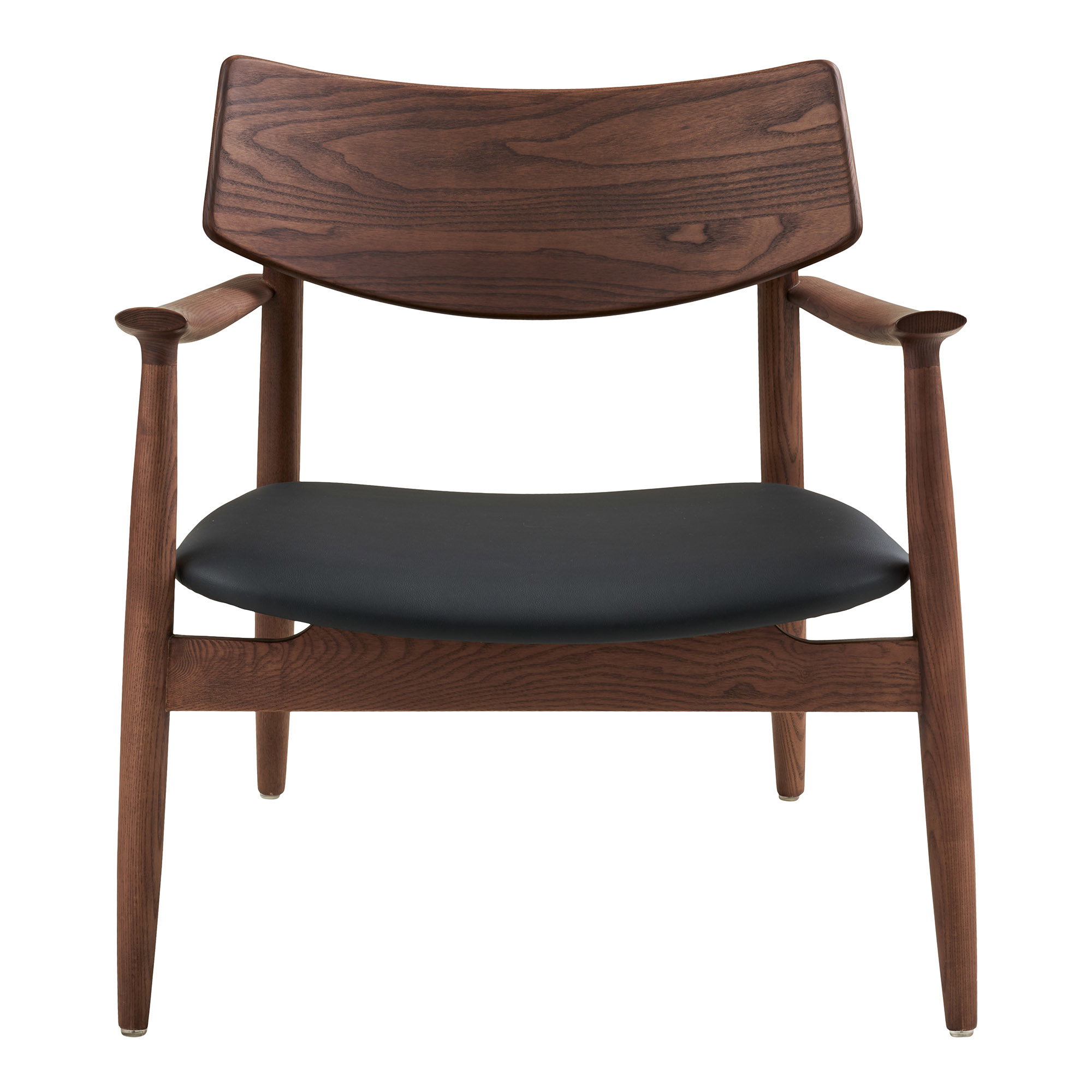 Olvera Loungestol, asketræ/PU sæde, mørkebrun/sort, HN1200 - Billede 2