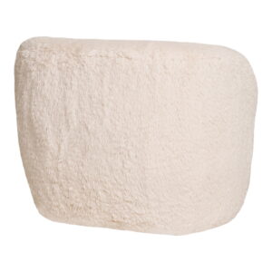 Setubal Loungestol, imiteret pels, off-white, HN1093 - Billede 4