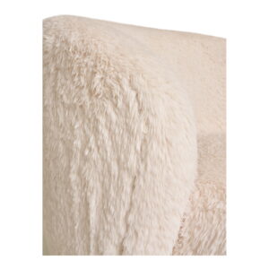 Setubal Loungestol, imiteret pels, off-white, HN1093 - Billede 5