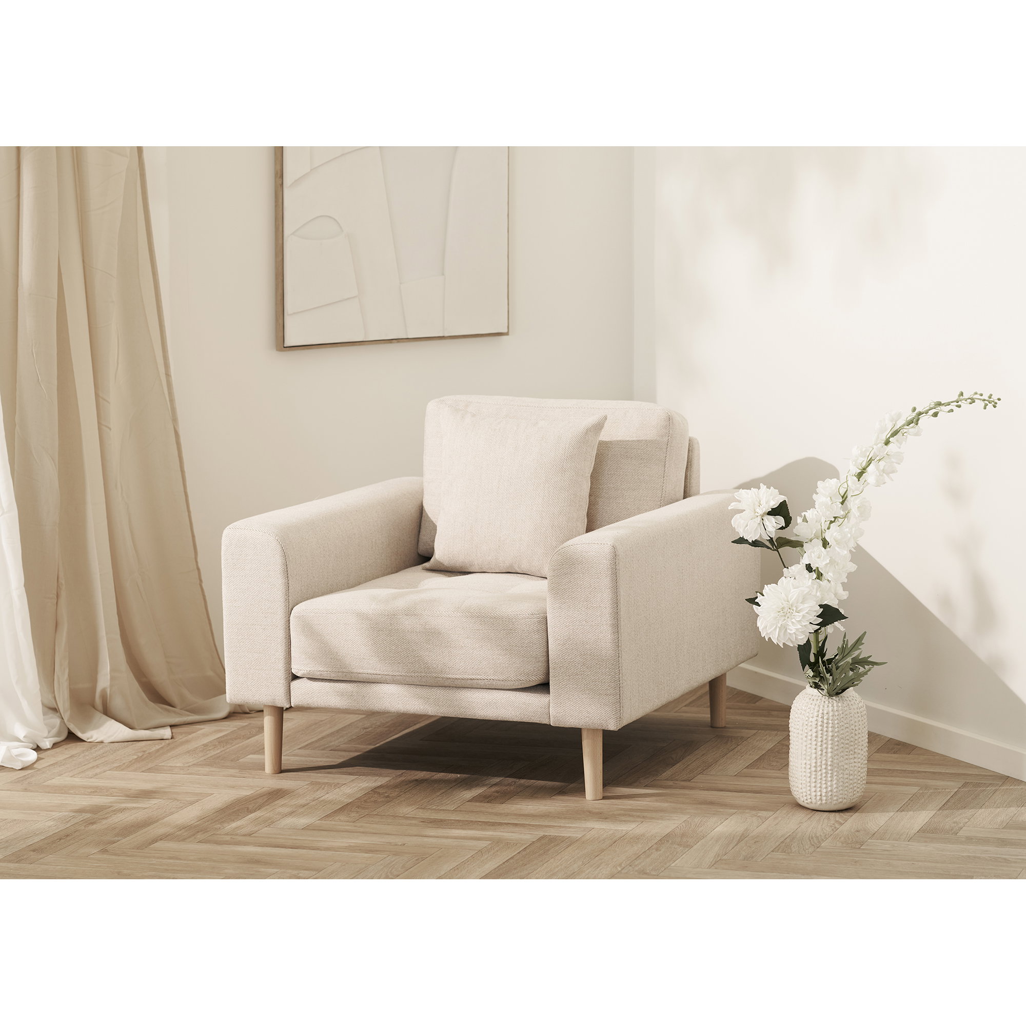 Lido Loungestol, sand, HN1050 - Billede 6