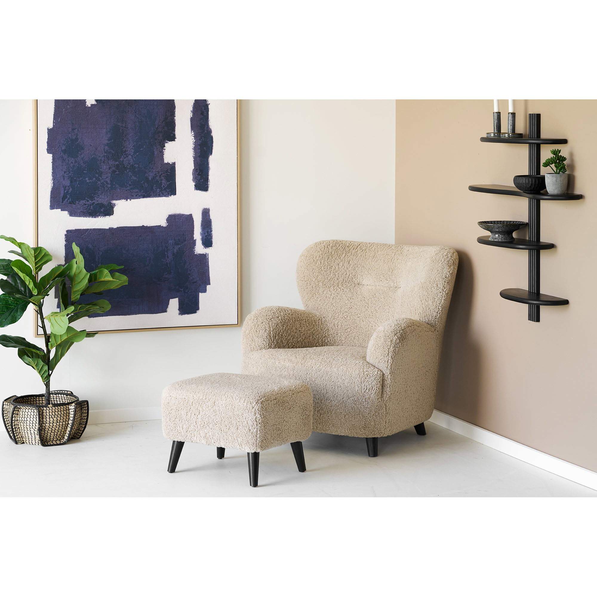 Lunaro Loungestol, lysebrun, HN1265 - Billede 8
