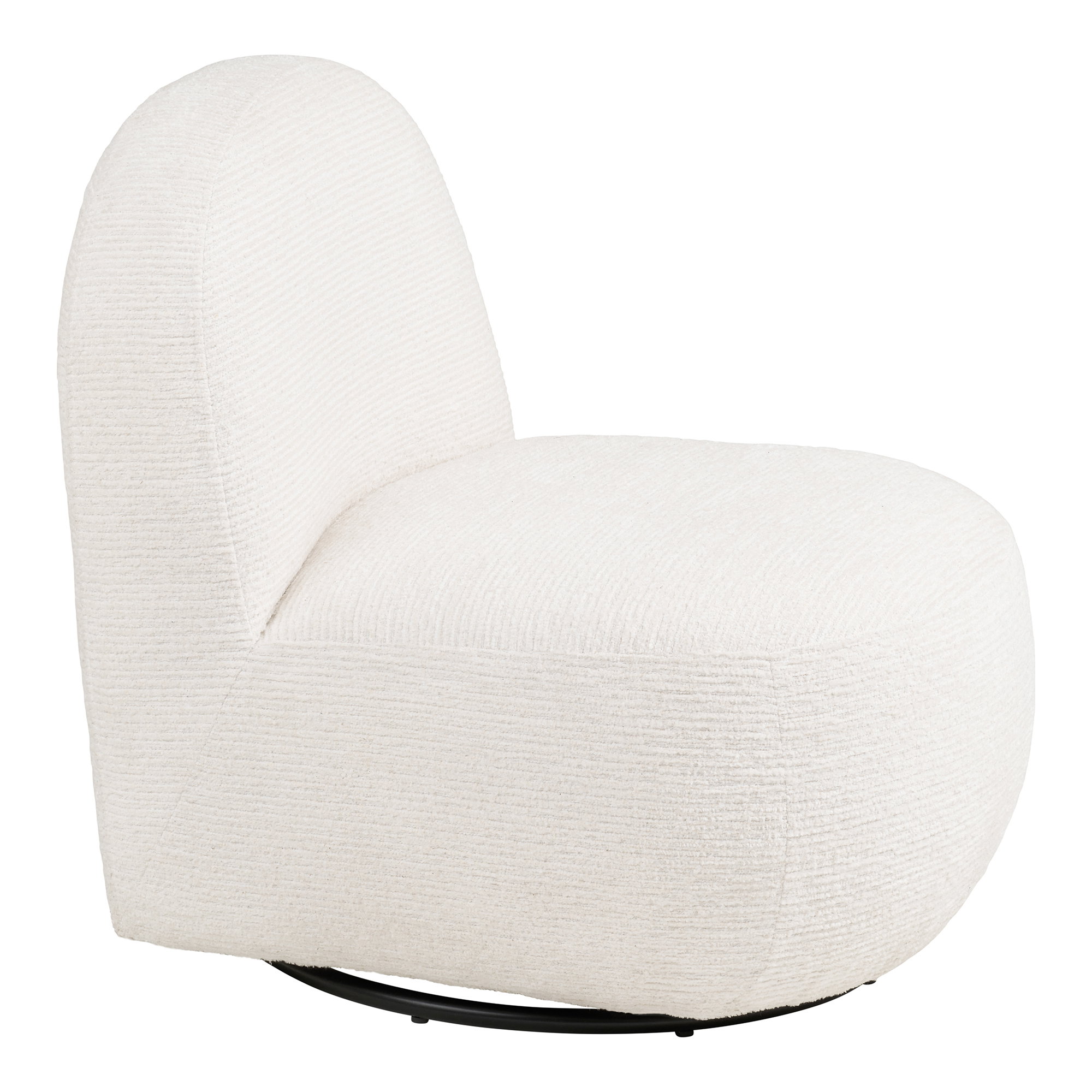 Milo Loungestol med drejefunktion, off white, HN1081 - Billede 3