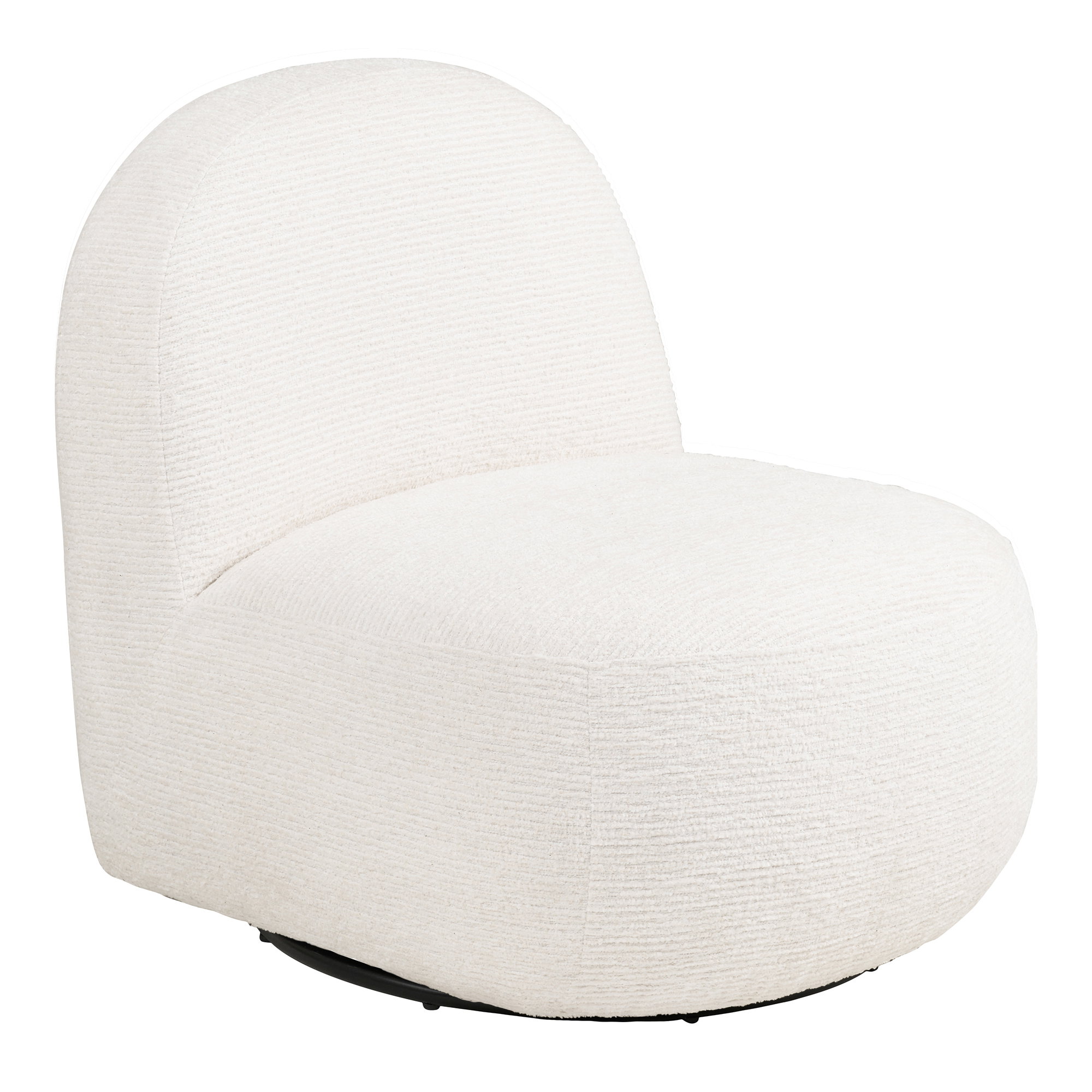Milo Loungestol med drejefunktion, off white, HN1081
