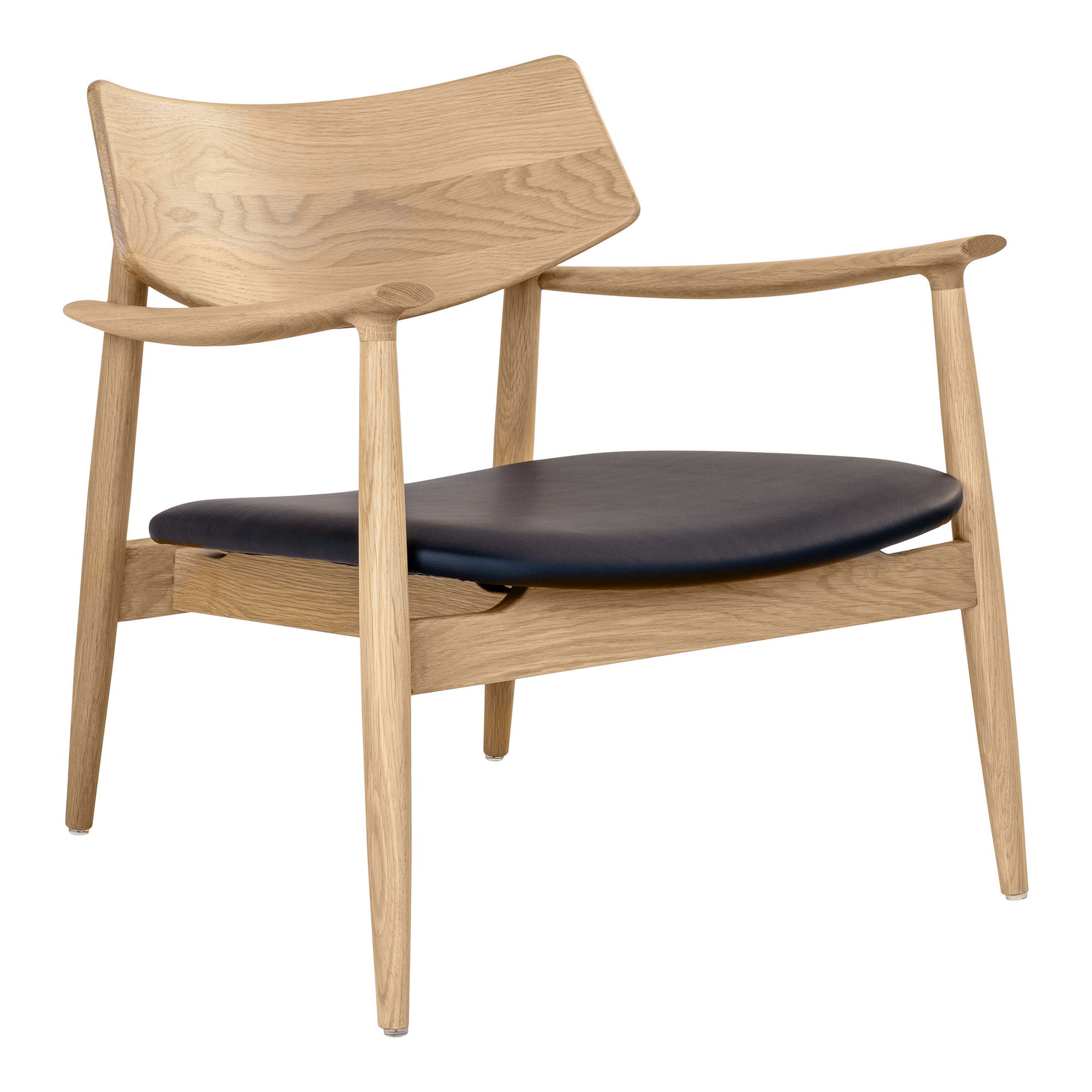 Olvera Loungestol, egetræ/PU sæde, natur/sort, HN1200