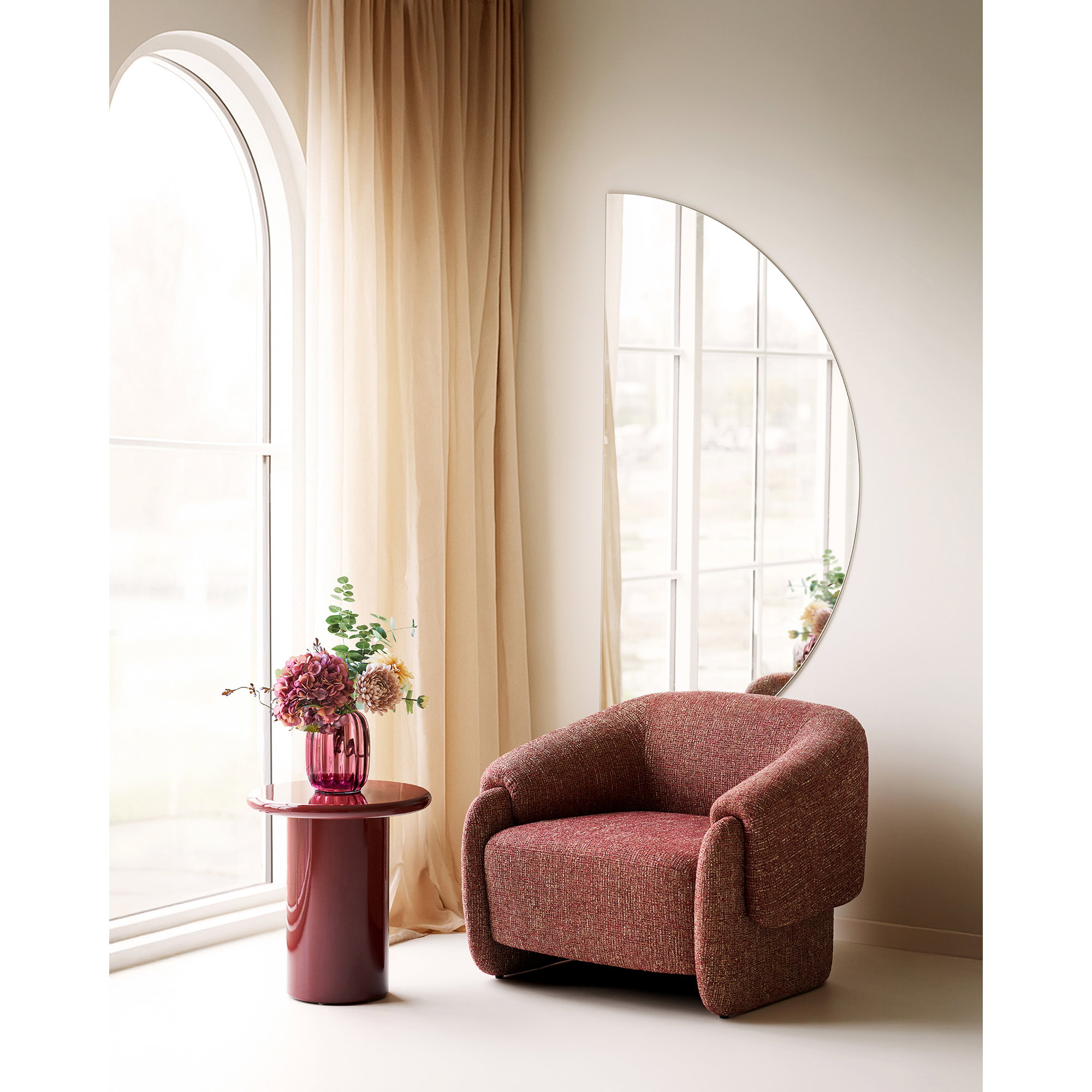 Hamilton Loungestol, bordeaux mix, HN1283 - Billede 8