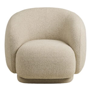 Alternative view of Hawkes Loungestol med drejefunktion, sand, HN1287