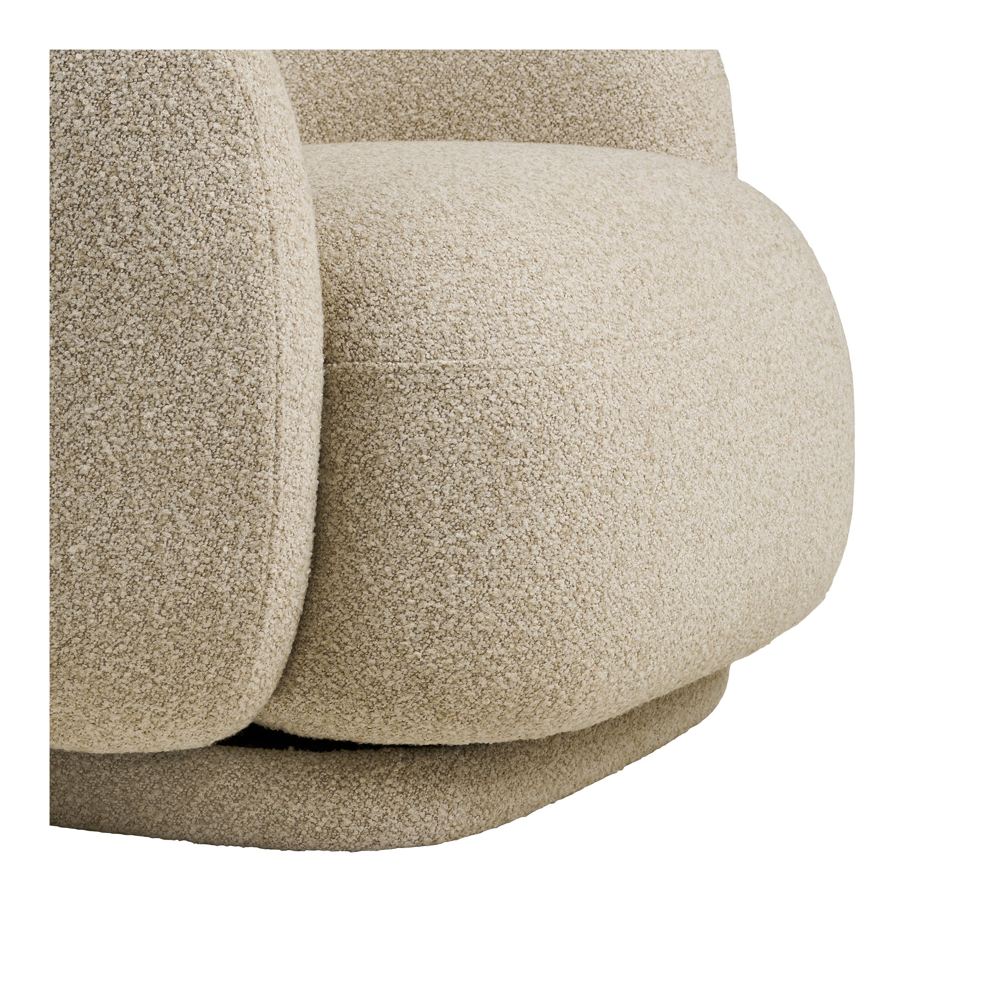 Hawkes Loungestol med drejefunktion, sand, HN1287 - Billede 5