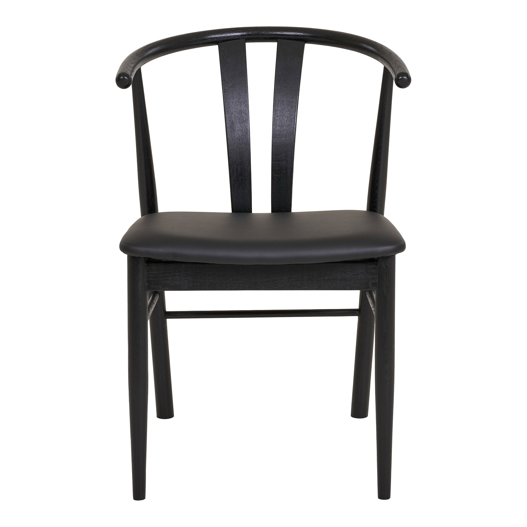 Artenara Spisebordsstol, eg/PU, sort, HN1219 – sæt af 2 - Billede 2