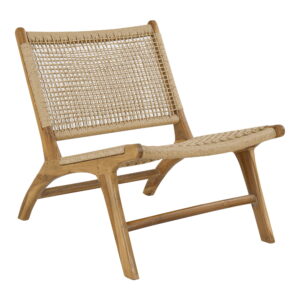 Alternative view of Derby sæt med lounge stol og skammel, teak/PE Rattan, natur