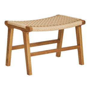 Derby sæt med lounge stol og skammel, teak/PE Rattan, natur - Billede 3
