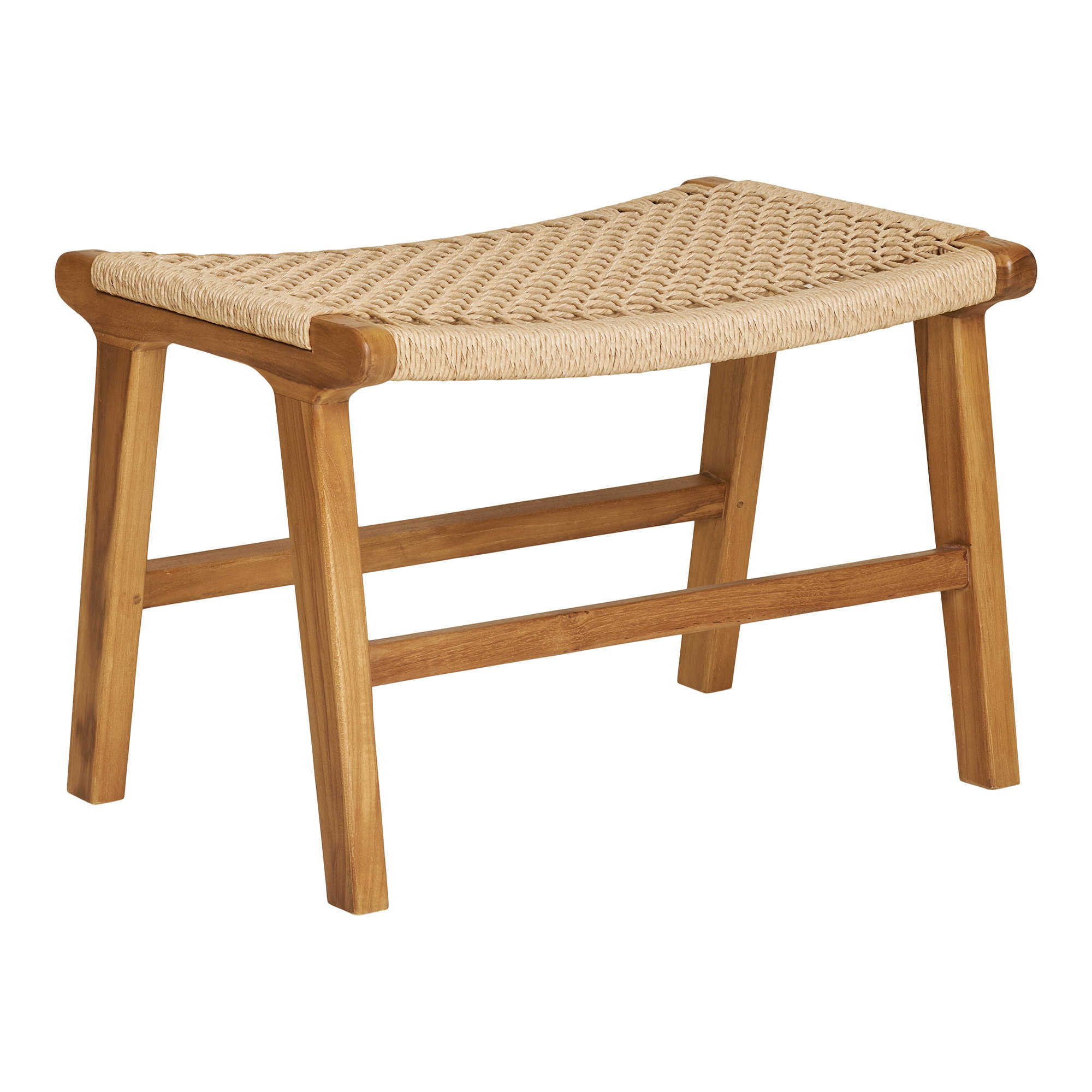 Derby sæt med lounge stol og skammel, teak/PE Rattan, natur - Billede 3
