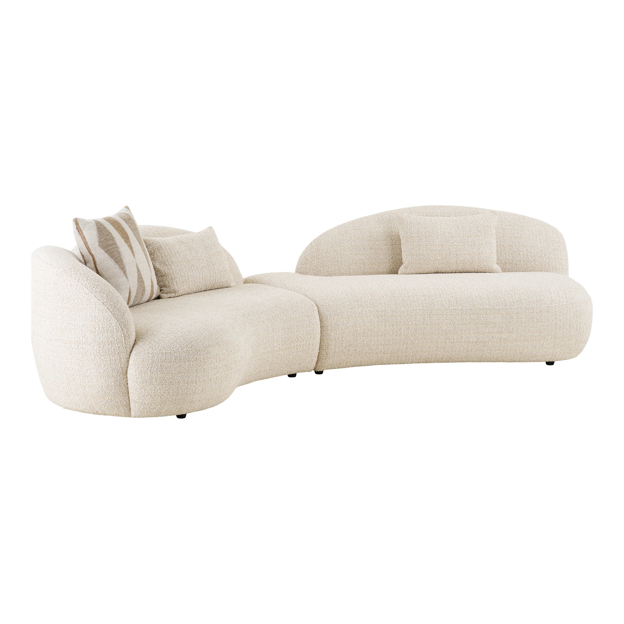 Amol Sofa med 3 puder, sand, HN1427 - Billede 2