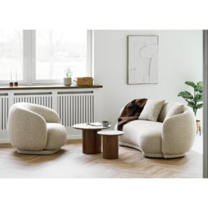 Alternative view of Hawkes Sæt med 2,5 personers sofa og loungestol, sand, HN1287