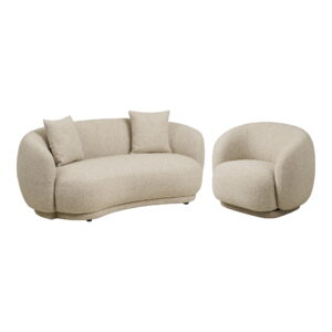 Hawkes Sæt med 2,5 personers sofa og loungestol, sand, HN1287