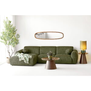Clyde Loungesofa med to puder, venstrevendt, olivengrøn, HN1425 - Billede 6