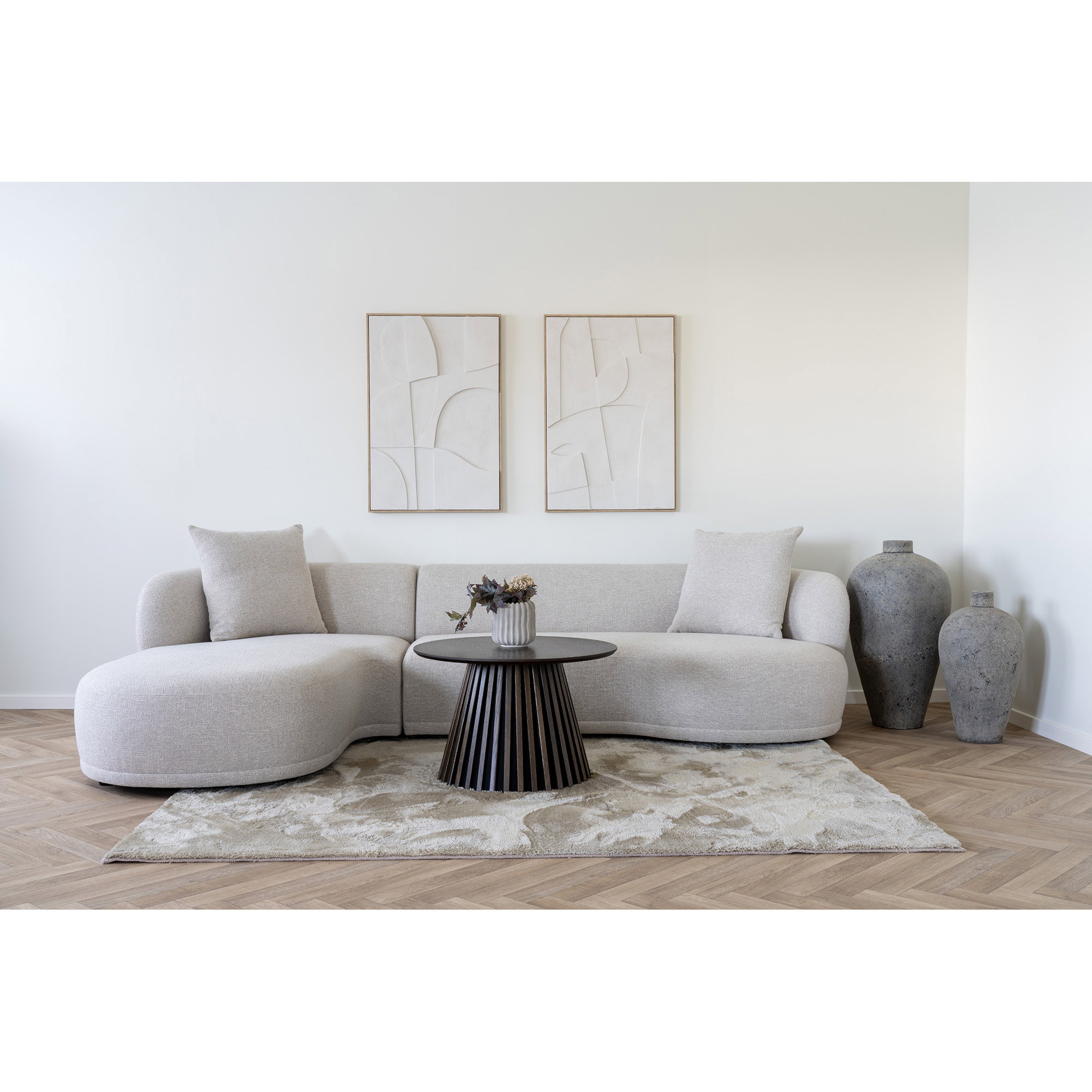 Kingston Loungesofa med 2 puder, venstrevendt, natur, HN1295 - Billede 6