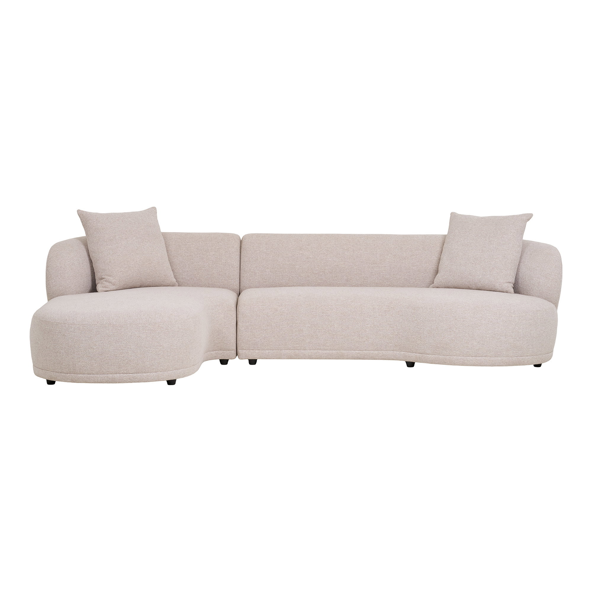 Kingston Loungesofa med 2 puder, venstrevendt, natur, HN1295