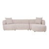 Kingston Loungesofa med 2 puder, højrevendt, natur, HN1295