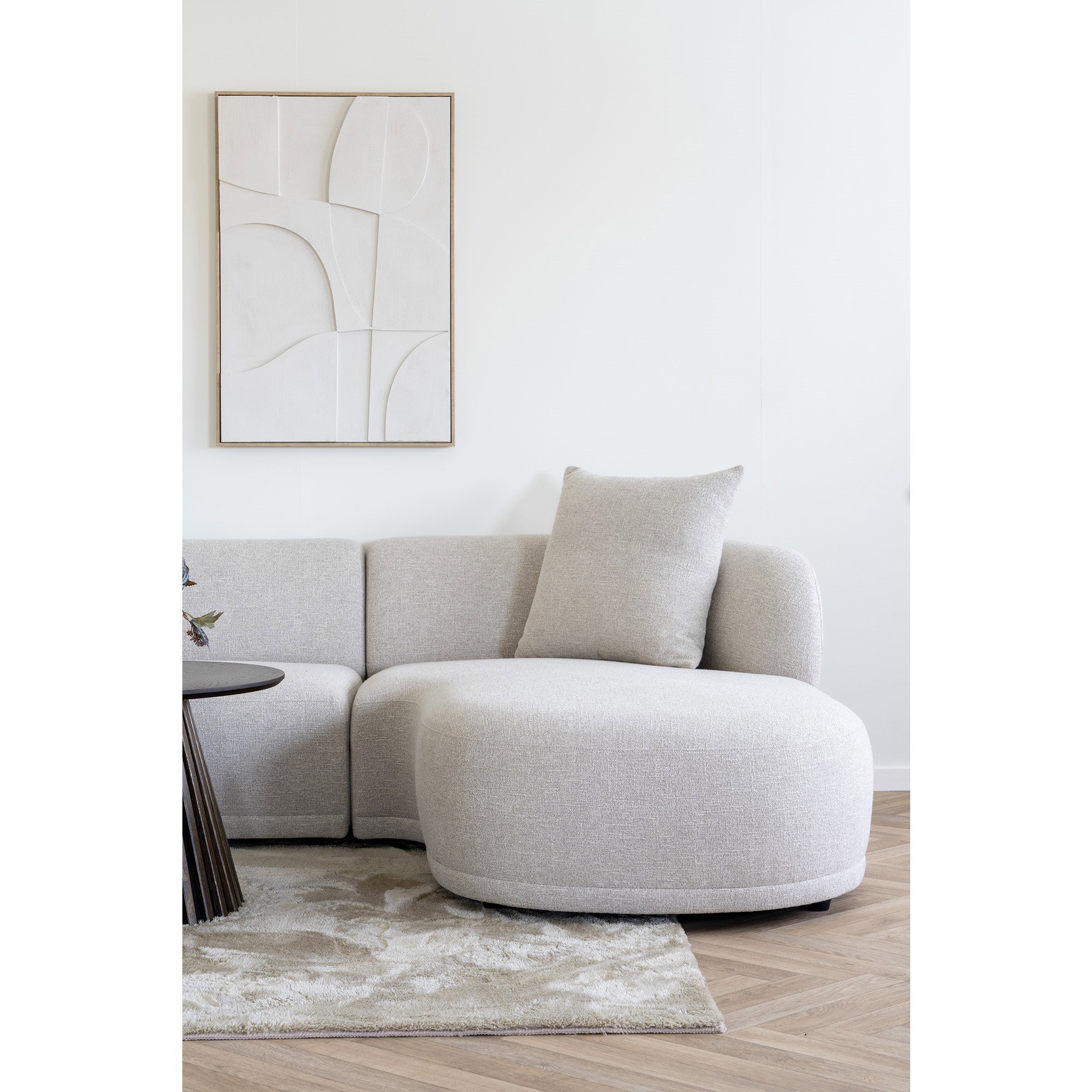 Kingston Loungesofa med 2 puder, højrevendt, natur, HN1295 - Billede 7