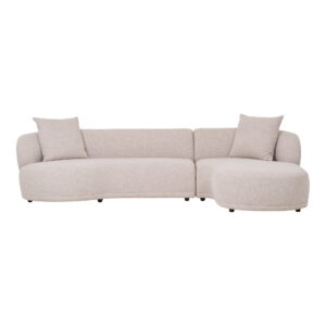 Kingston Loungesofa med 2 puder, højrevendt, natur, HN1295
