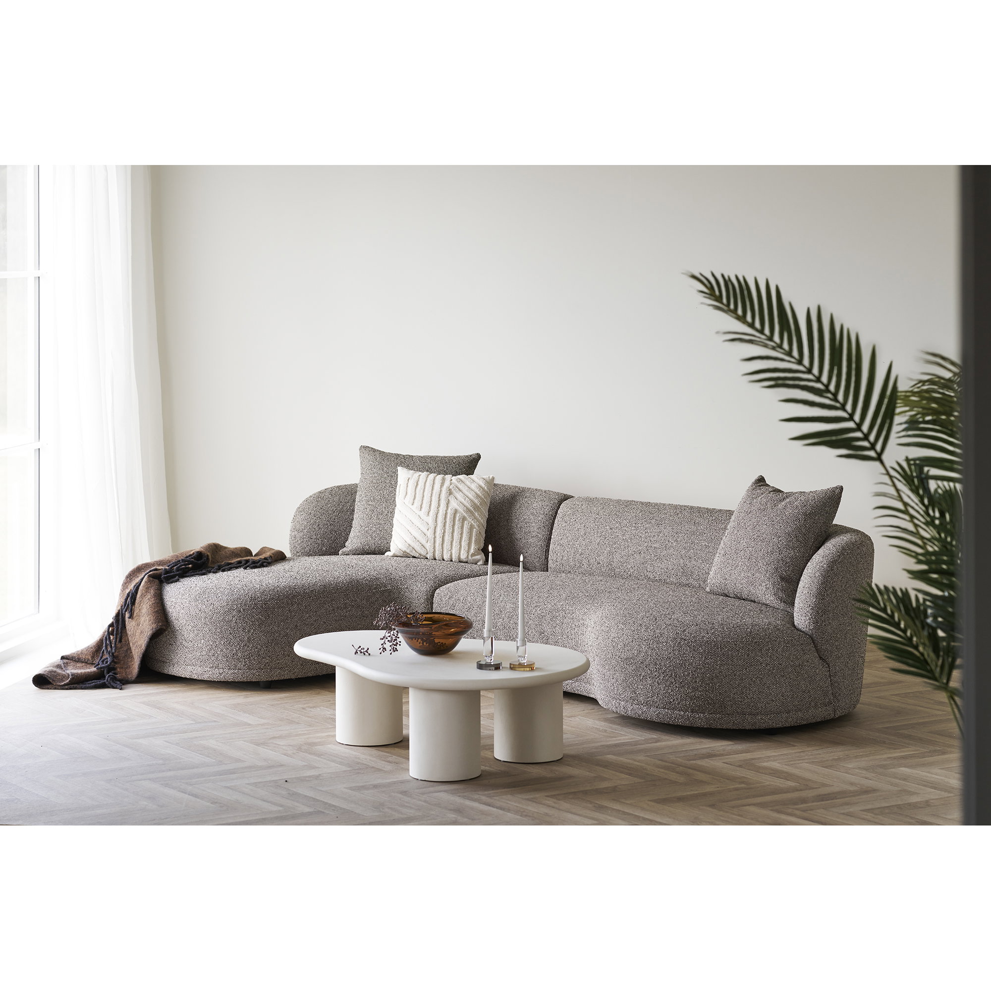 Kingston Lounge sofa med 2 puder, venstrevendt, brun, HN1299 - Billede 6